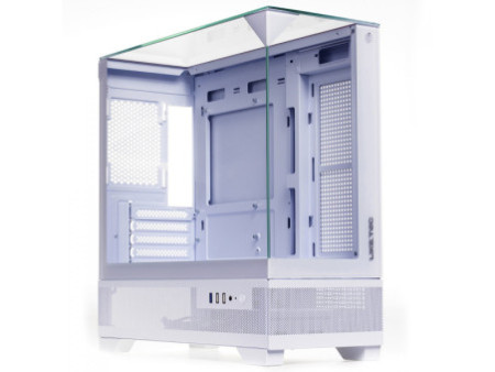 Gabinete Gamer Liketec Zeus Pro Snow, Mid Tower, Vidro Temperado, ATX, White, Sem Fonte, Sem Fan