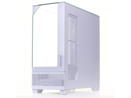 Gabinete Gamer Liketec Zeus Pro Snow, Mid Tower, Vidro Temperado, ATX, White, Sem Fonte, Sem Fan