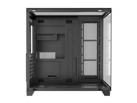 Gabinete Gamer Liketec Dasha, Mid Tower, Vidro Temperado, M-ATX, Black, Sem Fonte, Com 3 Fans RGB