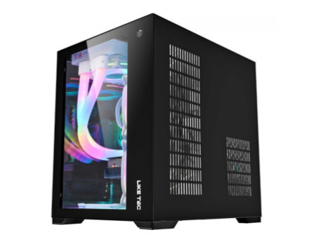 Gabinete Gamer Liketec Cube Kirra Snow, RGB, Mid Tower, Vidro Temperado, MATX, White, Sem Fonte, Com 4 Fans