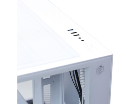 Gabinete Gamer Liketec Impossible Snow, Aquário, Mini Tower, Vidro Temperado, MATX, Sem Fonte, Sem Fans, Branco
