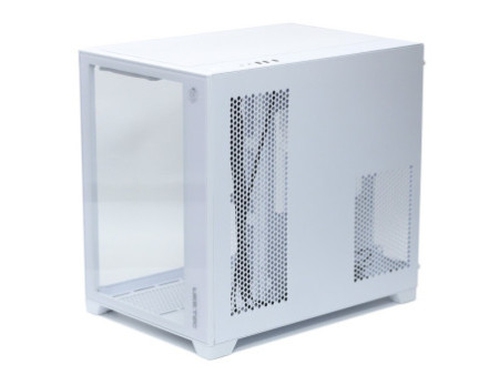 Gabinete Gamer Liketec Impossible Snow, Aquário, Mini Tower, Vidro Temperado, MATX, Sem Fonte, Sem Fans, Branco