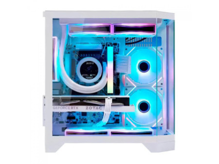 Gabinete Gamer Liketec Impossible Dark, Aquário, Mini Tower, Vidro Temperado, MATX, Sem Fonte, Sem Fans, Preto