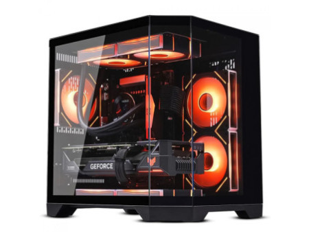 Gabinete Gamer Liketec Ilusion Snow, Aquário, Mid Tower, Vidro Temperado, MATX, Sem Fonte, Sem Fans, Branco