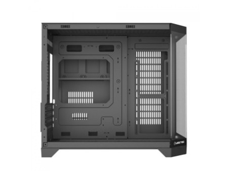 Gabinete Gamer Liketec Atlas Dark, Aquário, Mid Tower, Vidro Temperado, ATX, Sem Fonte, Sem Fans, Preto