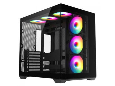 Gabinete Gamer Liketec Atlas Snow, Aquário, Mid Tower, Vidro Temperado, ATX, Sem Fonte, Sem Fans, Branco