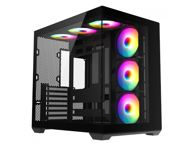 Gabinete Gamer Liketec Atlas Snow, Aquário, Mid Tower, Vidro Temperado, ATX, Sem Fonte, Sem Fans, Branco
