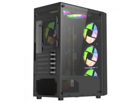 Gabinete Gamer Liketec Storm Mesh, Mid Tower, Vidro Temperado, ATX, Sem Fonte, Com 3 Fans