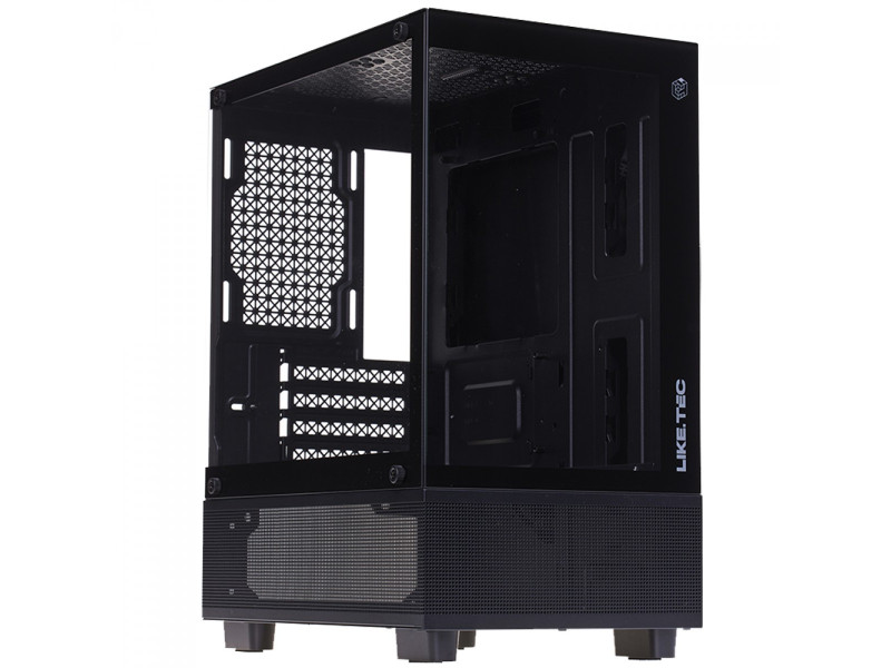 Gabinete Gamer Liketec Heydar Snow, Mid Tower, Cube Design, ATX, Vidro Temperado, Branco, Sem Fan, LC-CB-HEYDAR-2087