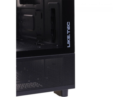 Gabinete Gamer Liketec Heydar Snow, Mid Tower, Cube Design, ATX, Vidro Temperado, Branco, Sem Fan, LC-CB-HEYDAR-2087