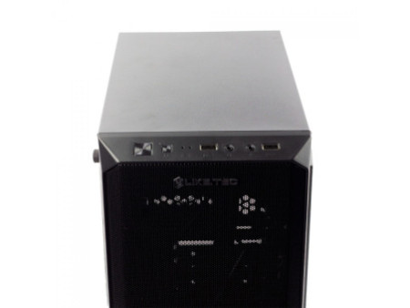 Gabinete Gamer Liketec Madness, Cube Design, Mid Tower, Vidro Temperado, M-ATX, Black, Sem Fonte, Sem Fans