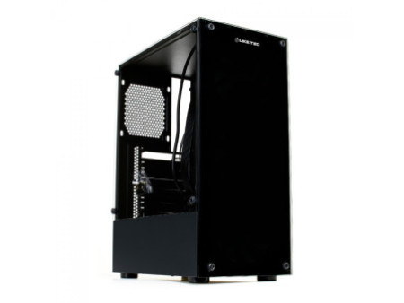 Gabinete Gamer Liketec Unreal Dark White, Cube Design, Mid Tower, Vidro Temperado, E-ATX, Black/White, Sem Fonte, Sem Fans