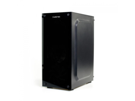 Gabinete Gamer Liketec Unreal Dark White, Cube Design, Mid Tower, Vidro Temperado, E-ATX, Black/White, Sem Fonte, Sem Fans