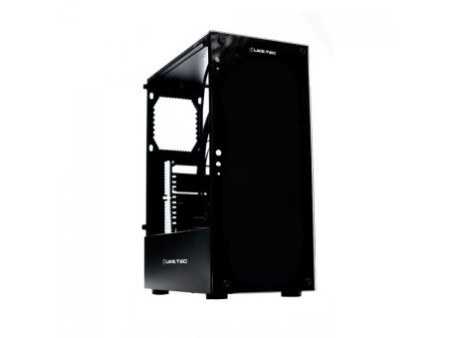 Gabinete Gamer Liketec Unreal Dark White, Cube Design, Mid Tower, Vidro Temperado, E-ATX, Black/White, Sem Fonte, Sem Fans