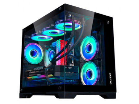 Gabinete Gamer Liketec Zeus V2 Snow, Mid Tower, Vidro Temperado, ATX, White, Sem Fonte, Sem Fan