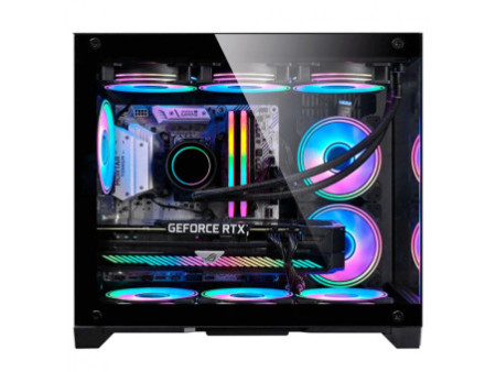 Gabinete Gamer Liketec Zeus V2 Snow, Mid Tower, Vidro Temperado, ATX, White, Sem Fonte, Sem Fan