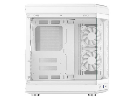 Gabinete Gamer Liketec Snow Revolution, RGB, Mid Tower, Vidro Temperado, M-ATX, White, Sem Fonte, Com 3 Fans, LC-MT-REVOLUTION-2