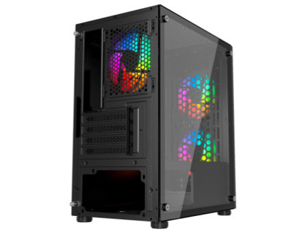 Gabinete Gamer Liketec Craft RGB, Mid Tower, Acrílico, M-ATX, Black, Sem Fonte, Sem Fan, LC-MT-CRAFT-2021