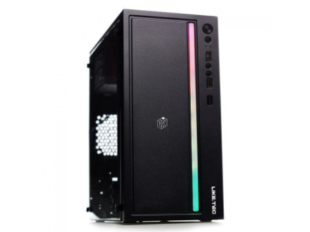 Gabinete Gamer Liketec Craft RGB, Mid Tower, Acrílico, M-ATX, Black, Sem Fonte, Com 1 Fan, LC-MT-CRAFT-2027