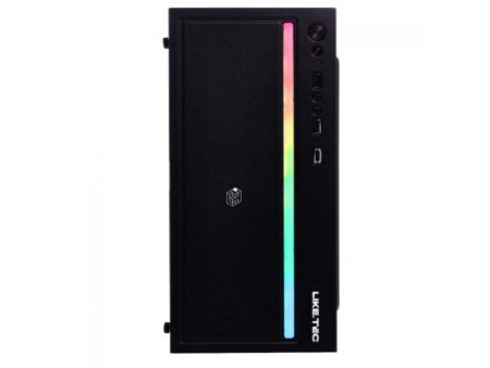 Gabinete Gamer Liketec Craft RGB, Mid Tower, Acrílico, M-ATX, Black, Sem Fonte, Com 1 Fan, LC-MT-CRAFT-2027