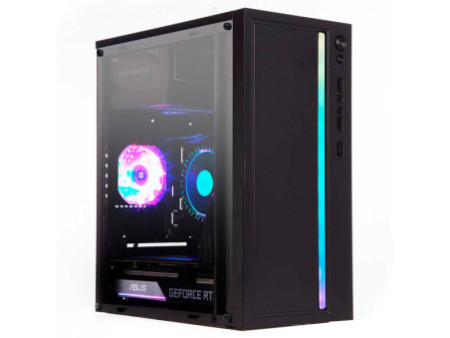 Gabinete Gamer Liketec Orbital Dark, Mid Tower, Vidro Temperado, RGB, M-ATX, Black, Sem Fonte, Com 3 Fans, LC-MT-ORBITAL-2049