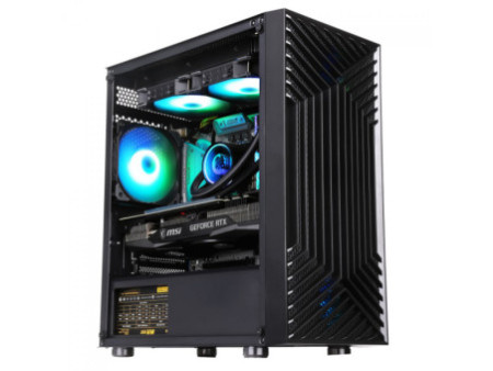 Gabinete Liketec Office Compacto C3, Mid Tower, MATX, Black, Sem Fonte, LC-MT-COMPACTOV-2048