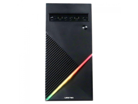 Gabinete Gamer Liketec Orbital Snow, Mid Tower, Vidro Temperado, RGB, M-ATX, White, Sem Fonte, Com 3 Fans, LC-MT-ORBITAL-2050