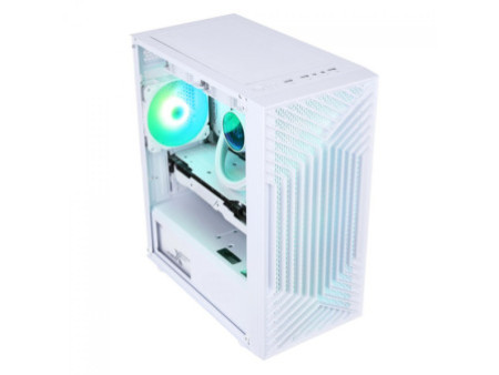 Gabinete Gamer Liketec Mad Rock, Mid Tower, Vidro Temperado, ARGB, M-ATX,  Black, Sem Fonte, Com 4 Fans, LC-CB3X2-MADROCK-2041
