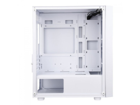 Gabinete Gamer Liketec Mad Rock, Mid Tower, Vidro Temperado, ARGB, M-ATX,  Black, Sem Fonte, Com 4 Fans, LC-CB3X2-MADROCK-2041