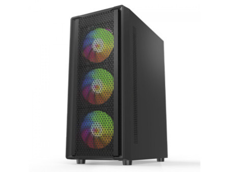 Gabinete Gamer Liketec Sigma, RGB, Mid Tower, Vidro Temperado, ATX, Sem Fonte, Com 4 Fans, LC-MT-SIGMA-2023
