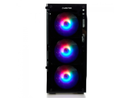 Gabinete Liketec Office Compacto C3, Mid Tower, MATX, Black, Com Fonte, GL-OFFICE-3