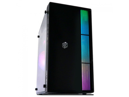 Gabinete Gamer Liketec Cycle, Mid Tower, Acrílico, M-ATX, Black, Sem Fonte, Com 3 Fans