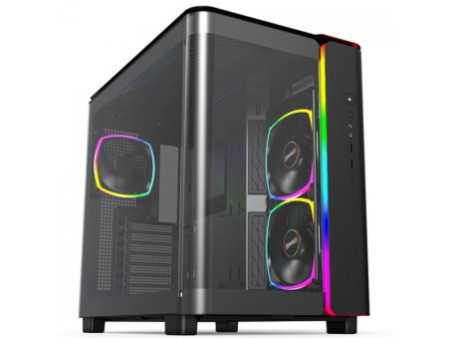 Gabinete Gamer Montech X3 MESH, Mid Tower, White, ATX, Com 6 Fans Rainbow, Vidro Temperado, X3 MESH (W)