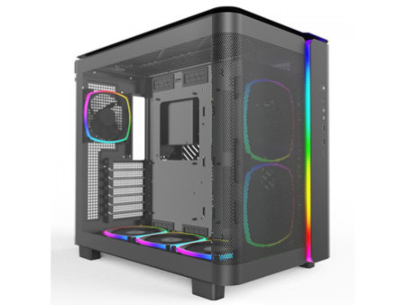 Gabinete Gamer Montech X3 MESH, Mid Tower, White, ATX, Com 6 Fans Rainbow, Vidro Temperado, X3 MESH (W)