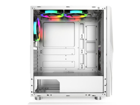 Gabinete Gamer Montech King 95 PRO, ARGB, Mid Tower, Vidro Temperado, ATX, Rose Gold, Sem Fonte, Com 6 Fans