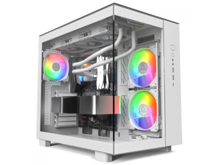 Gabinete Gamer Montech XR, Mid Tower, White, ATX, Com 3 Fans, Vidro Temperado, XR (W)