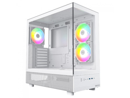 Gabinete Gamer Montech Sky Two GX, Mid Tower, Vidro Temperado, E-ATX, Black, Sem Fonte, Com 3 Fans ARGB