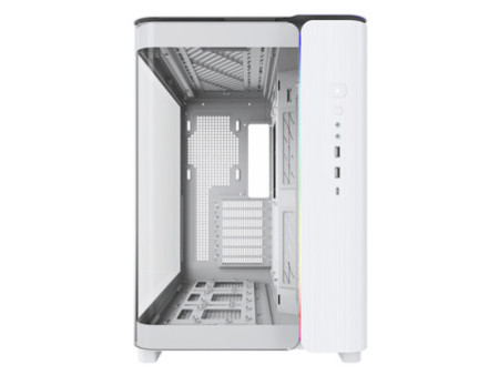 Gabinete Gamer Montech King 95 PRO, ARGB, Mid Tower, Vidro Temperado, ATX, White, Sem Fonte, Com 6 Fans