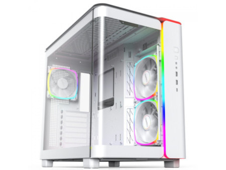 Gabinete Gamer Montech King 95, ARGB, Mid Tower, Vidro Temperado, ATX, Black, Sem Fonte, Sem Fan
