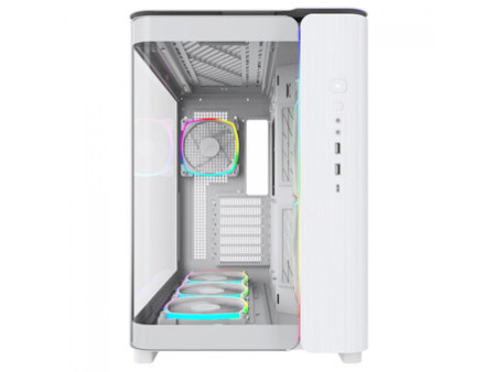 Gabinete Gamer Montech King 95, ARGB, Mid Tower, Vidro Temperado, ATX, Black, Sem Fonte, Sem Fan