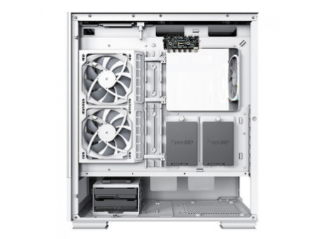 Gabinete Gamer Montech AIR 100 ARGB, Mini Tower, White,  mATX, 4 Fans, Vidro Temperado