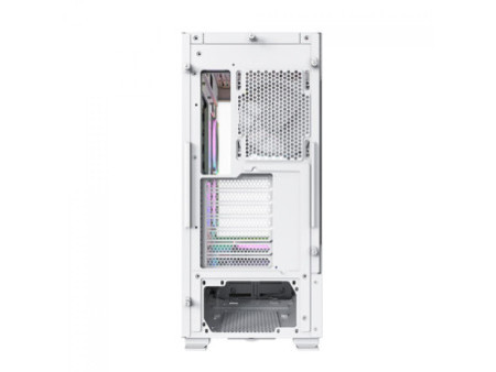 Gabinete Gamer Montech AIR 100 ARGB, Mini Tower, White,  mATX, 4 Fans, Vidro Temperado