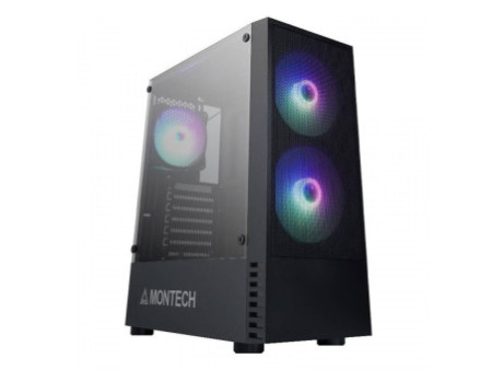 Gabinete Gamer Montech King 95 Ultra Gear Seekers Edition, Mid Tower, Vidro Temperado, ATX, Space Grey, Sem Fonte, Com 6 Fans