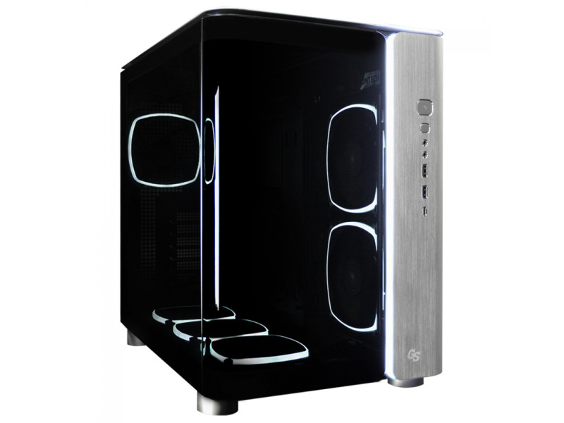 Gabinete Montech Heritage, Mini Tower, Couro e Metal, mATX, Sem Fonte, Sem Fan, Preto