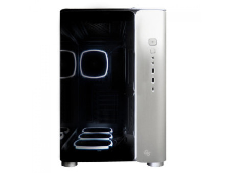 Gabinete Montech Heritage, Mini Tower, Couro e Metal, mATX, Sem Fonte, Sem Fan, Preto