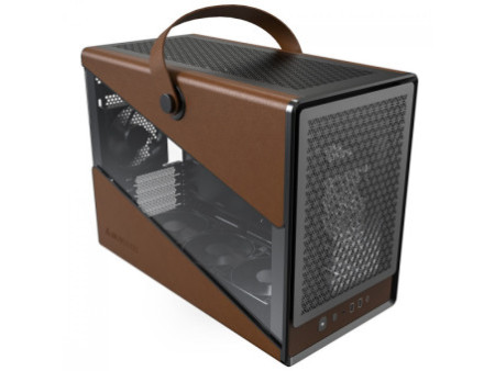 Gabinete Montech Heritage, Mini Tower, Couro e Metal, mATX, Sem Fonte, Sem Fan, Branco