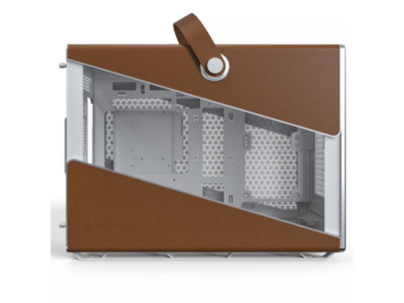 Gabinete Montech Heritage PRO, Mini Tower, Couro e Metal, mATX, Sem Fonte, Com 4 Fans, Branco