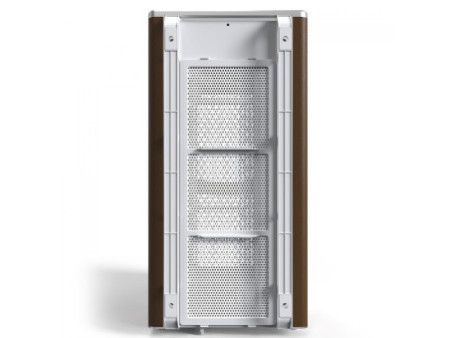 Gabinete Montech Heritage PRO, Mini Tower, Couro e Metal, mATX, Sem Fonte, Com 4 Fans, Branco