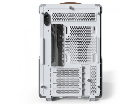 Gabinete Montech Heritage PRO, Mini Tower, Couro e Metal, mATX, Sem Fonte, Com 4 Fans, Branco