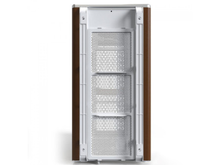 Gabinete Montech Heritage PRO, Mini Tower, Couro e Metal, mATX, Sem Fonte, Com 4 Fans, Preto